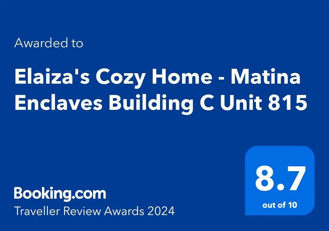Appartamento Elaiza'S Cozy Home - Matina Enclaves Building C Unit 815 Davao City